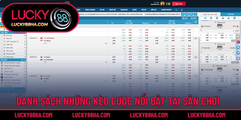 Bật mí các kèo thể thao xuất hiện nhiều nhất