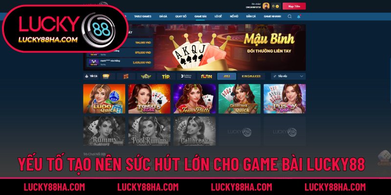 Review ưu điểm của trò chơi bài tại Lucky88