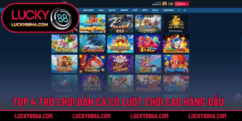 Khám phá các trò chơi săn cá online nổi bật