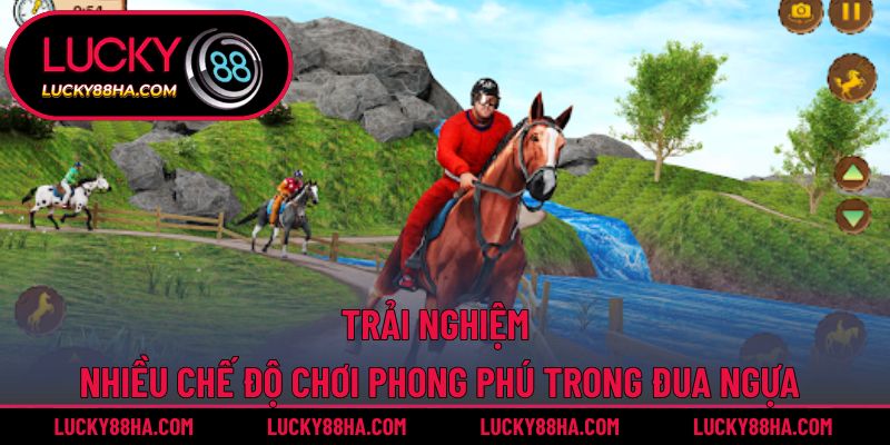 Trải nghiệm nhiều chế độ chơi phong phú trong đua ngựa